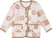 Petit Lem Kids' Quilted Patchwork Cardigan