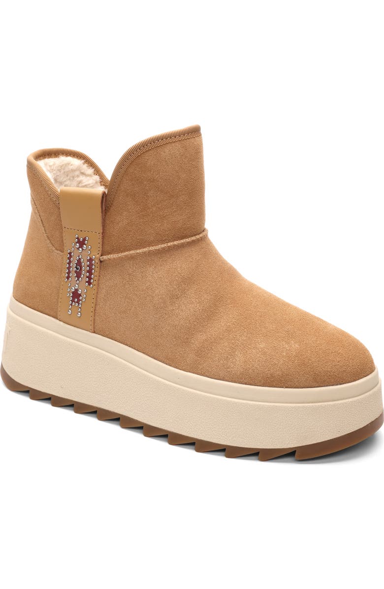 Ash Mask Platform Bootie, Main, color, Camel