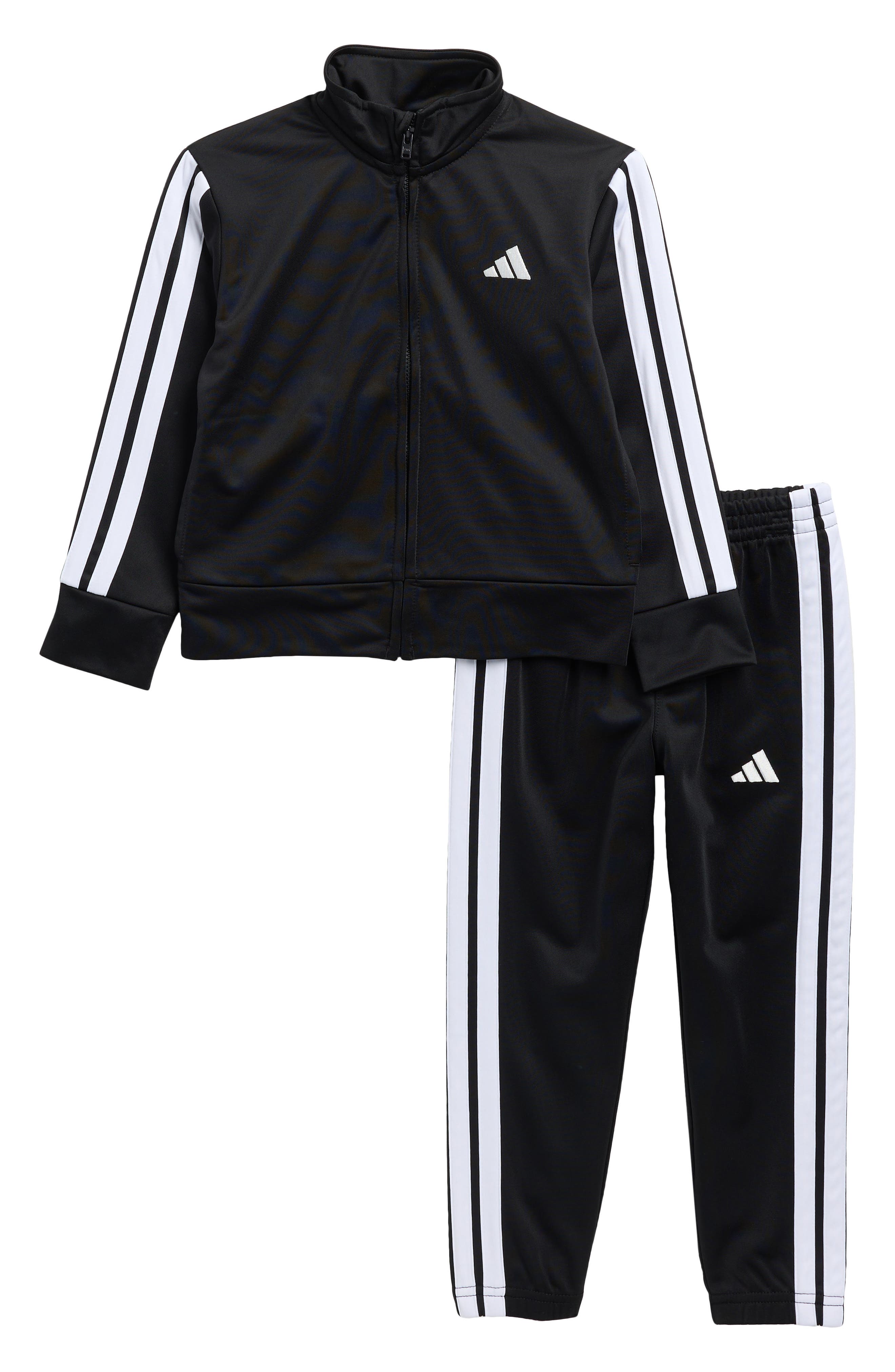 adidas Kids' 3-Stripe Tri-cot Track Suit