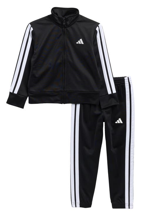 Kids' 3-Stripe Tri-cot Track Suit (Toddler & Little Kid)