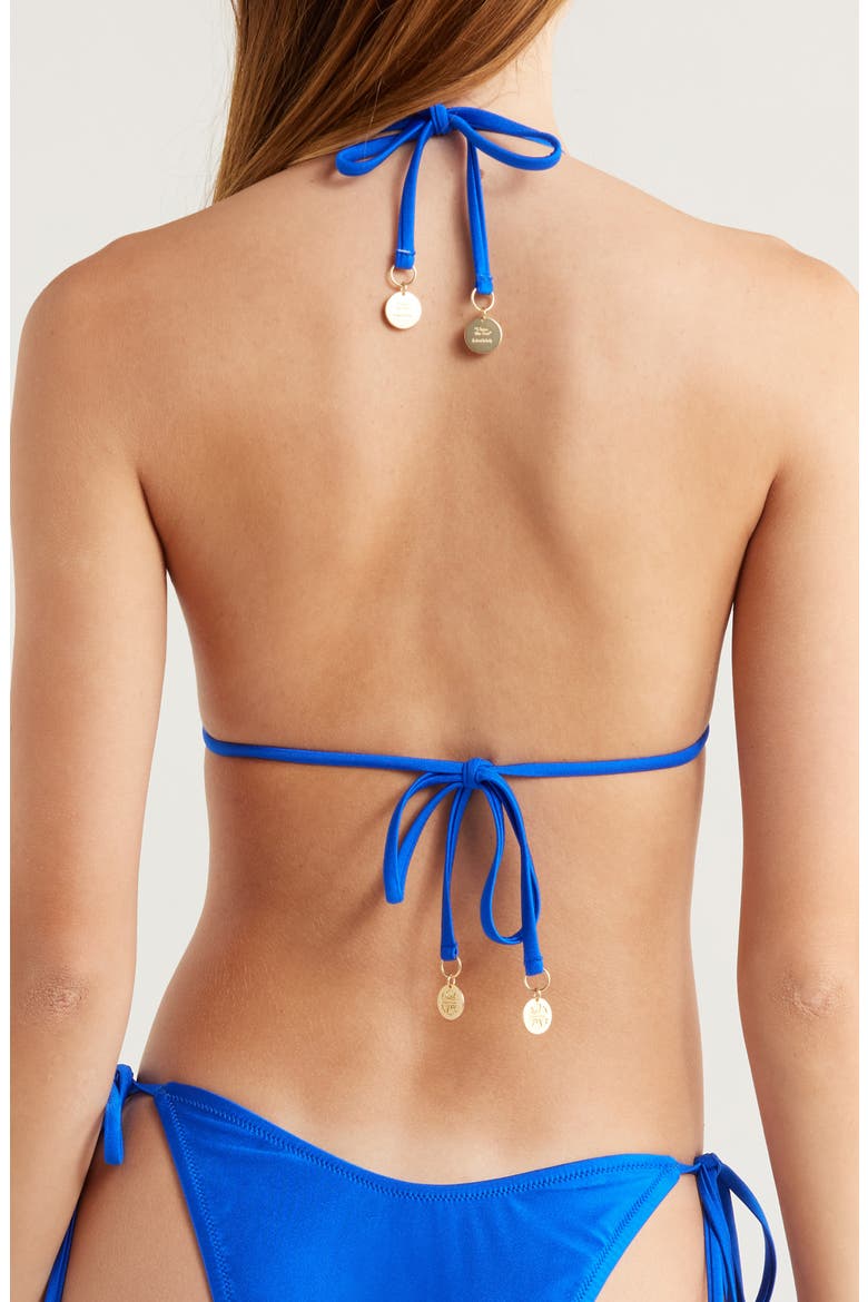 Ring Halter Bikini Top, Alternate, color, BLUE LAGOON