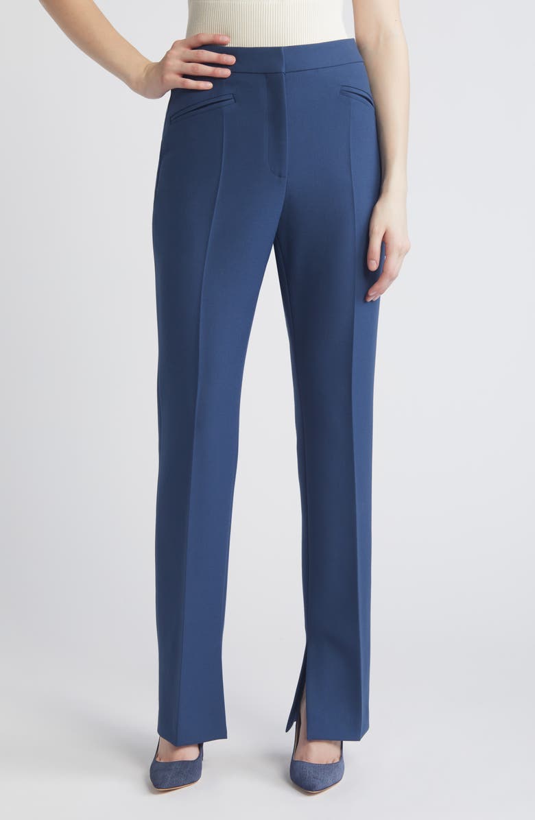 BOSS Teana Stretch Straight Leg Pants, Main, color,
