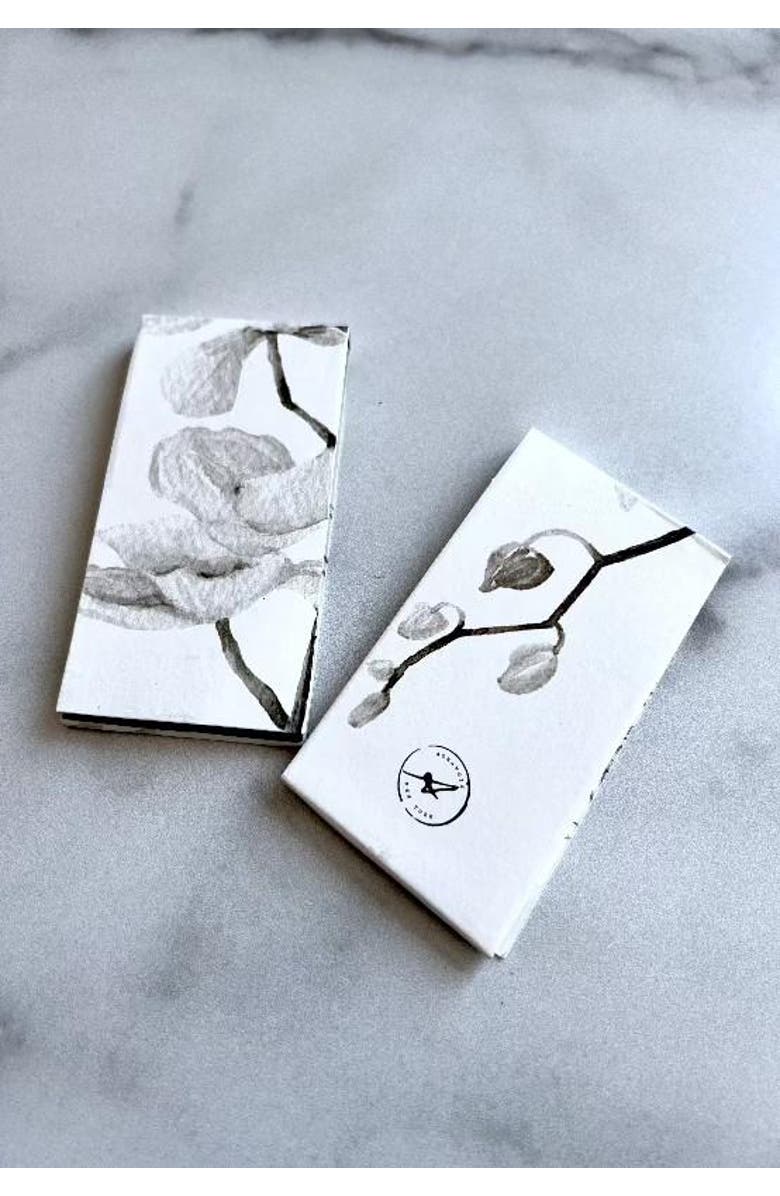 Aerangis Collectible Hand-illustrated Long Stem Matchbooks, Alternate, color, White
