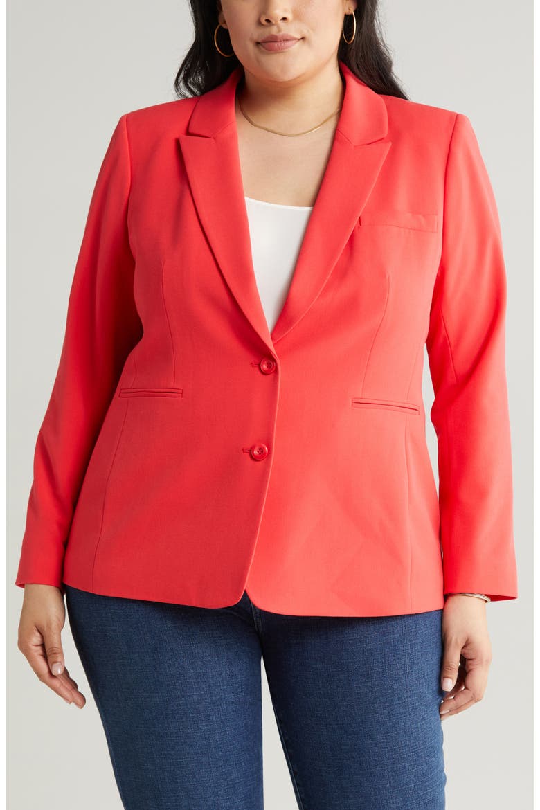 Stripe Lining Blazer, Alternate, color, GRENADINE