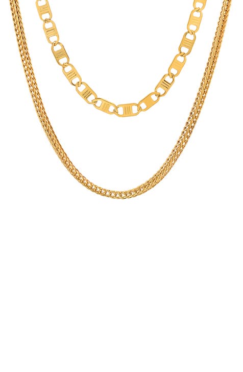 Men's Layered Chain Necklace