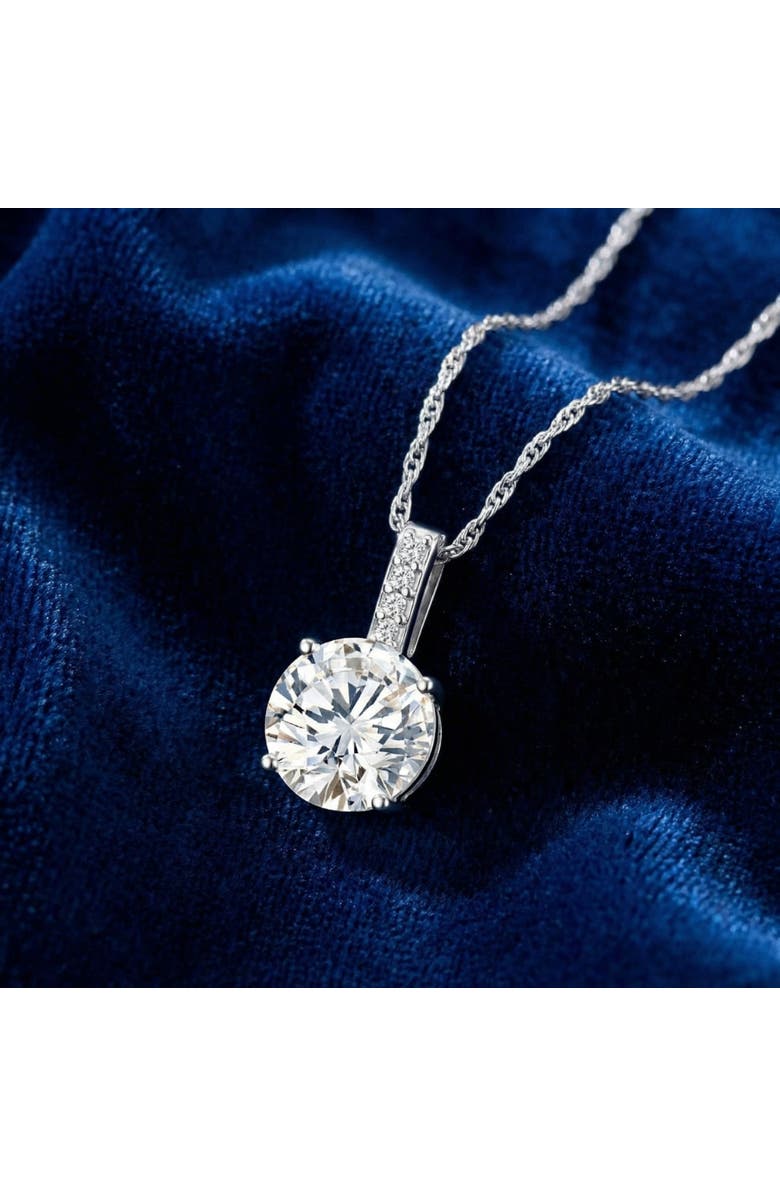 Bliss Diamond 1 - 4Ct Diamond Solitaire Accent Pendant 14k Gold Womens 18" Ncecklace Lab Grown, Alternate, color, Yellow Gold - 4Ct