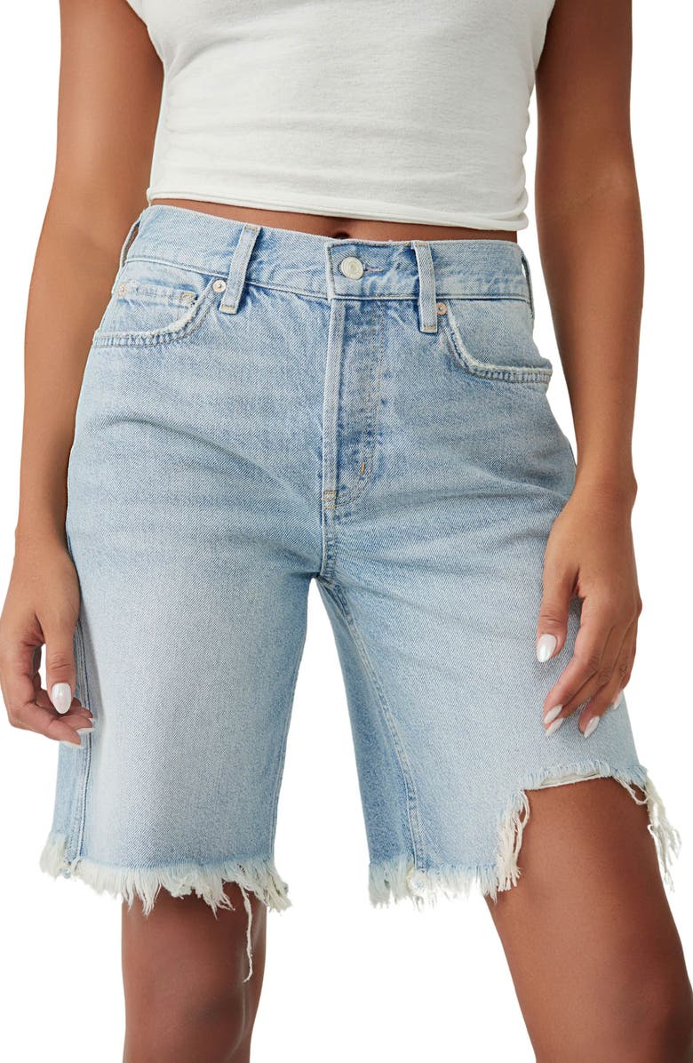 Free People Big Sur Coast Boyfriend Denim Shorts, Alternate, color, 