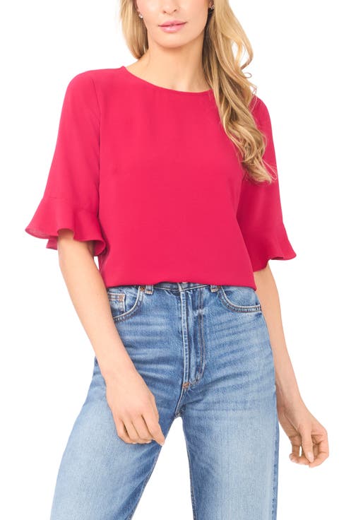 Ruffle Cuff Blouse