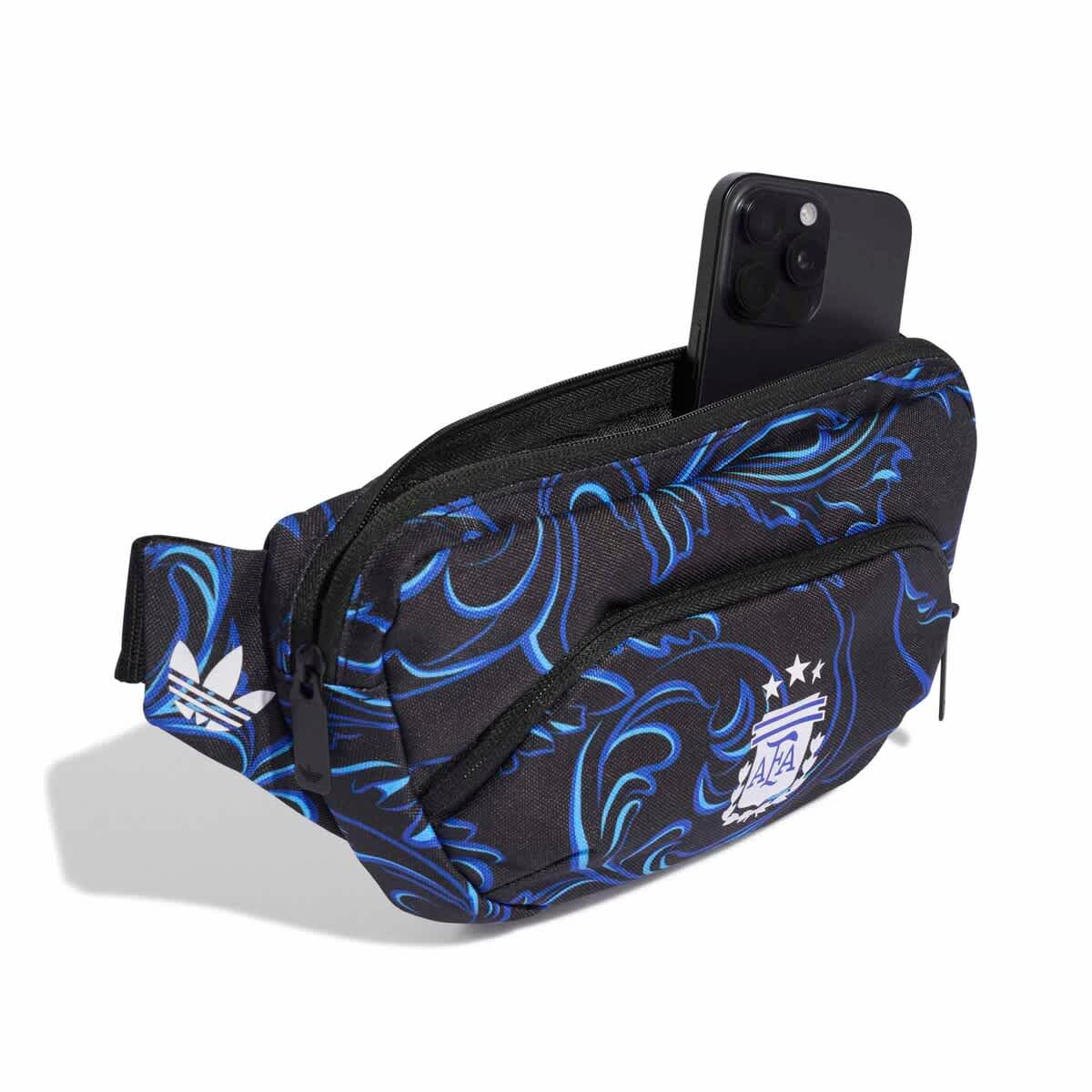 adidas Unisex adidas  Black Argentina National Team  Waist Bag, Alternate, color, Black