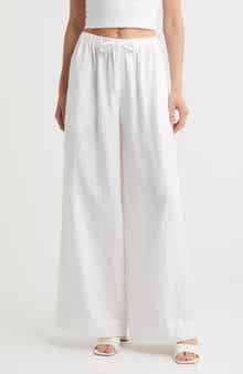 Conigli Wide Leg Linen Pants