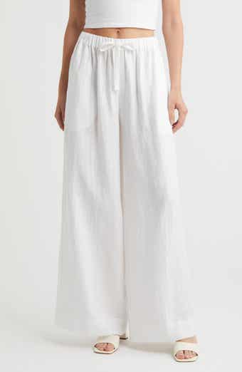 Conigli Wide Leg Linen Pants