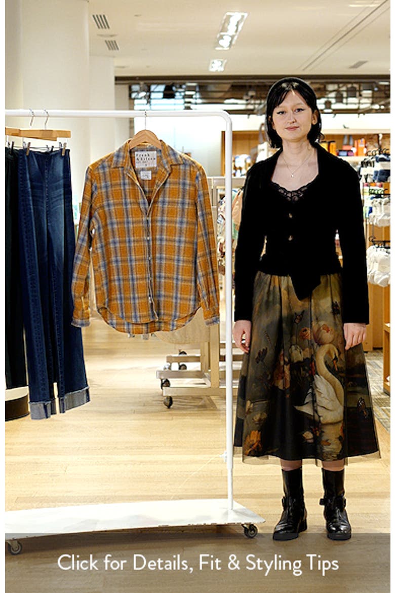 Eileen Plaid Relaxed Button-Up Shirt video