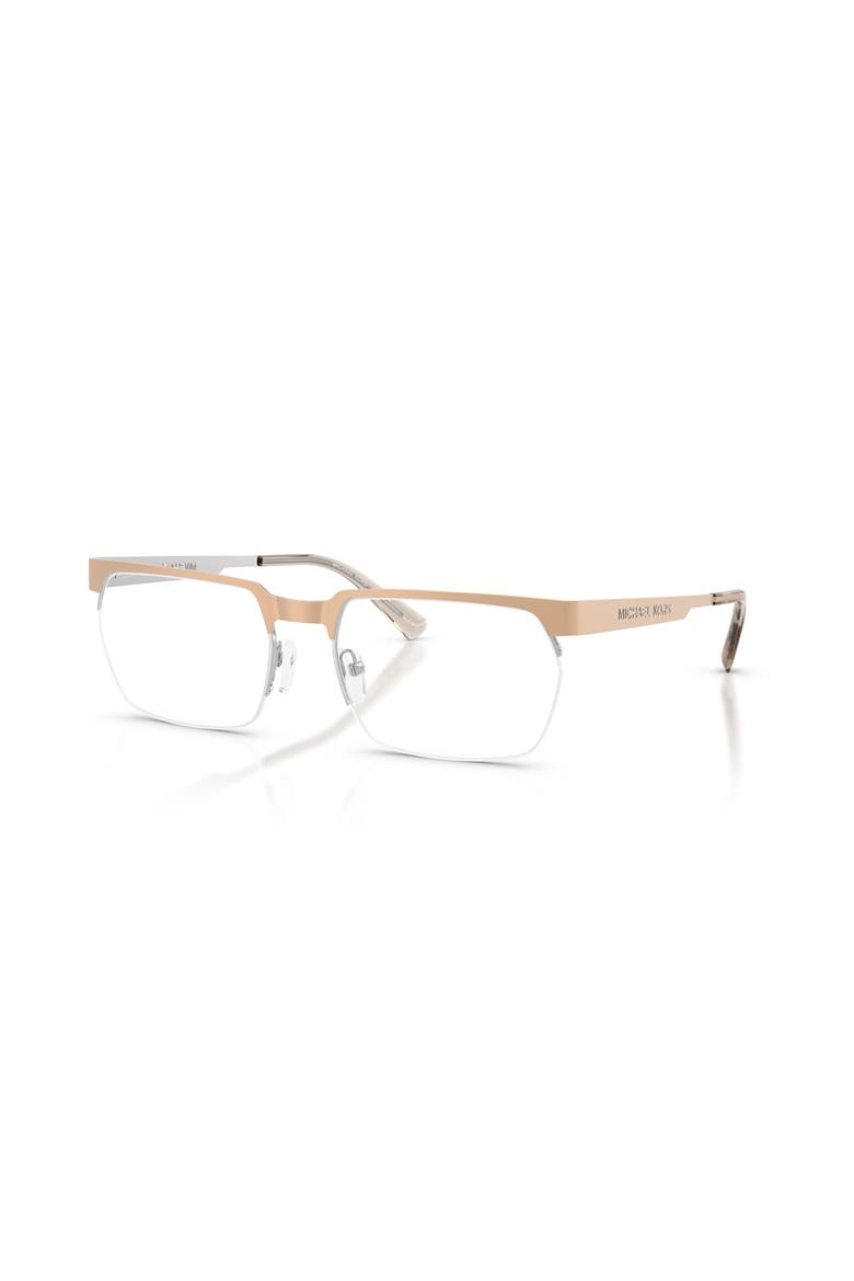 58mm Rectangle optical glasses, Main, color, Gold