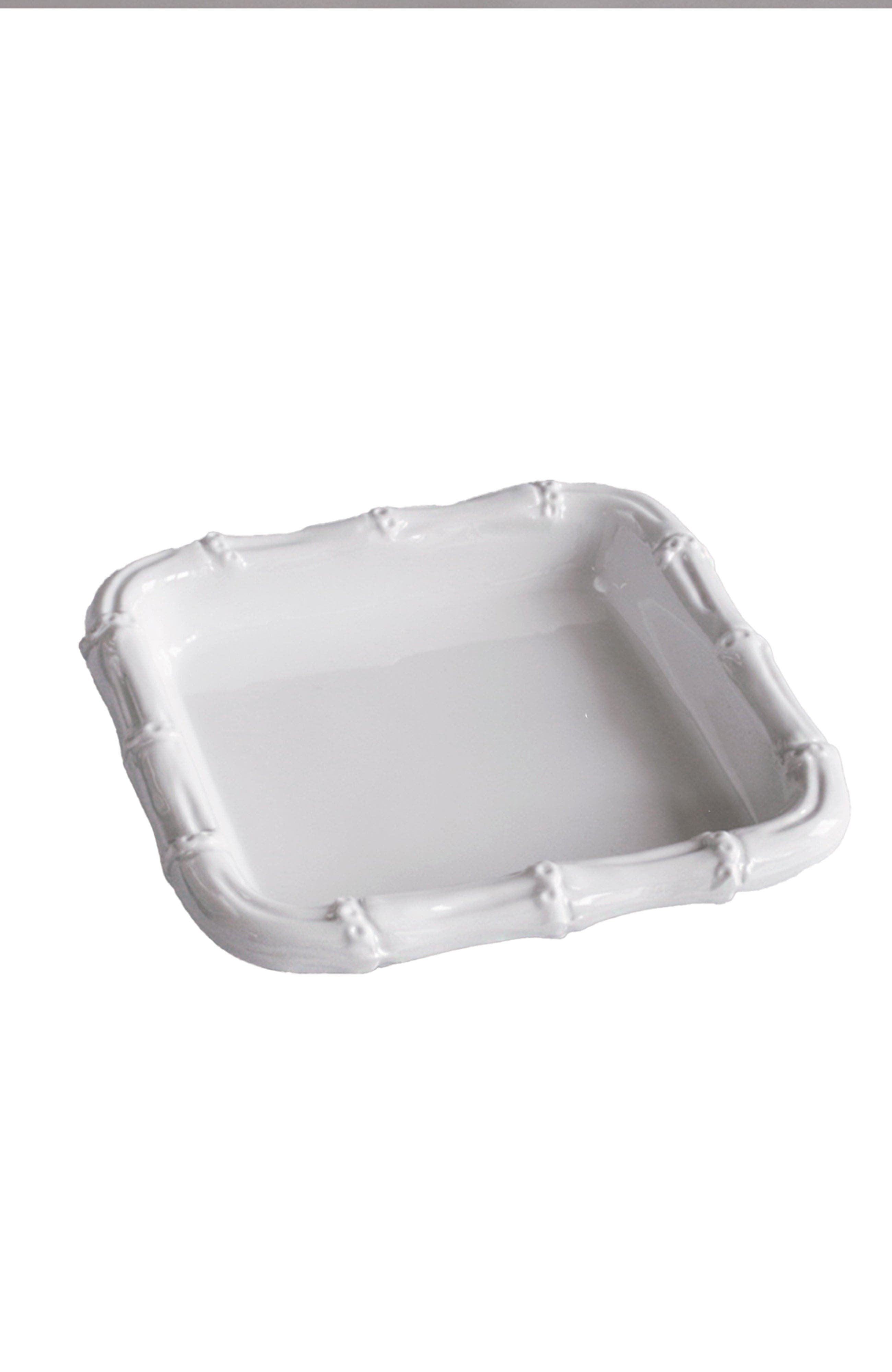 Beatriz Ball Collection Vida Cane Beverage Napkin Holder In White