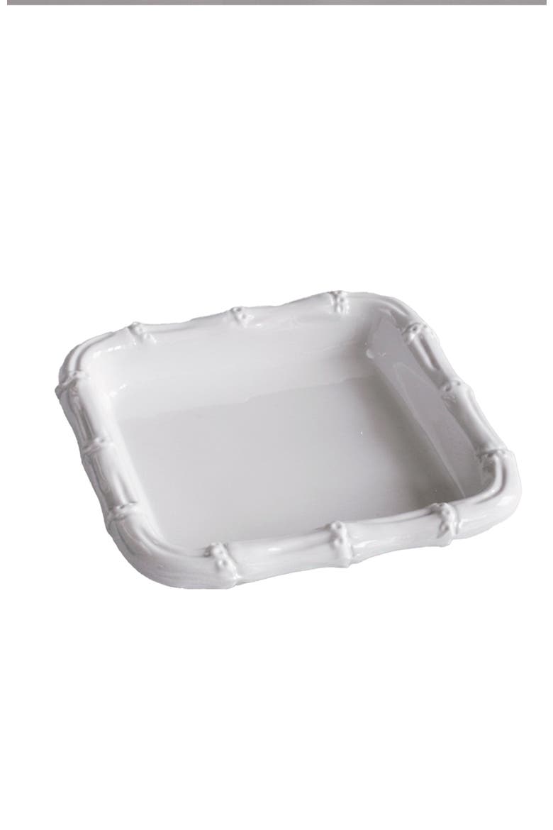 Vida Cane Beverage Napkin Holder, Main, color, White