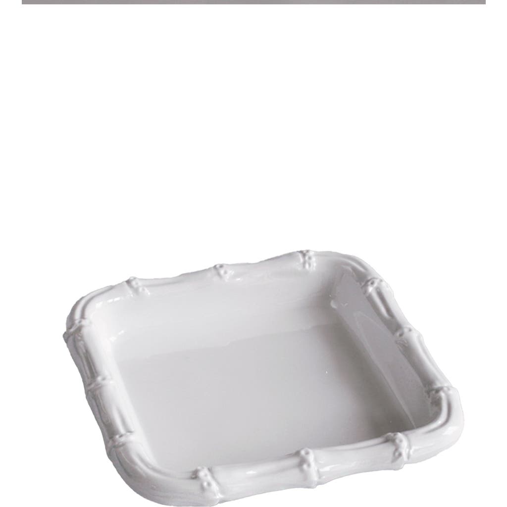 Beatriz Ball Collection Vida Cane Beverage Napkin Holder In White