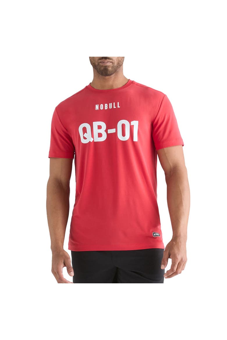 Men's NOBULL Red 2024 NFL Combine QB1 T-Shirt, Main, color, Red