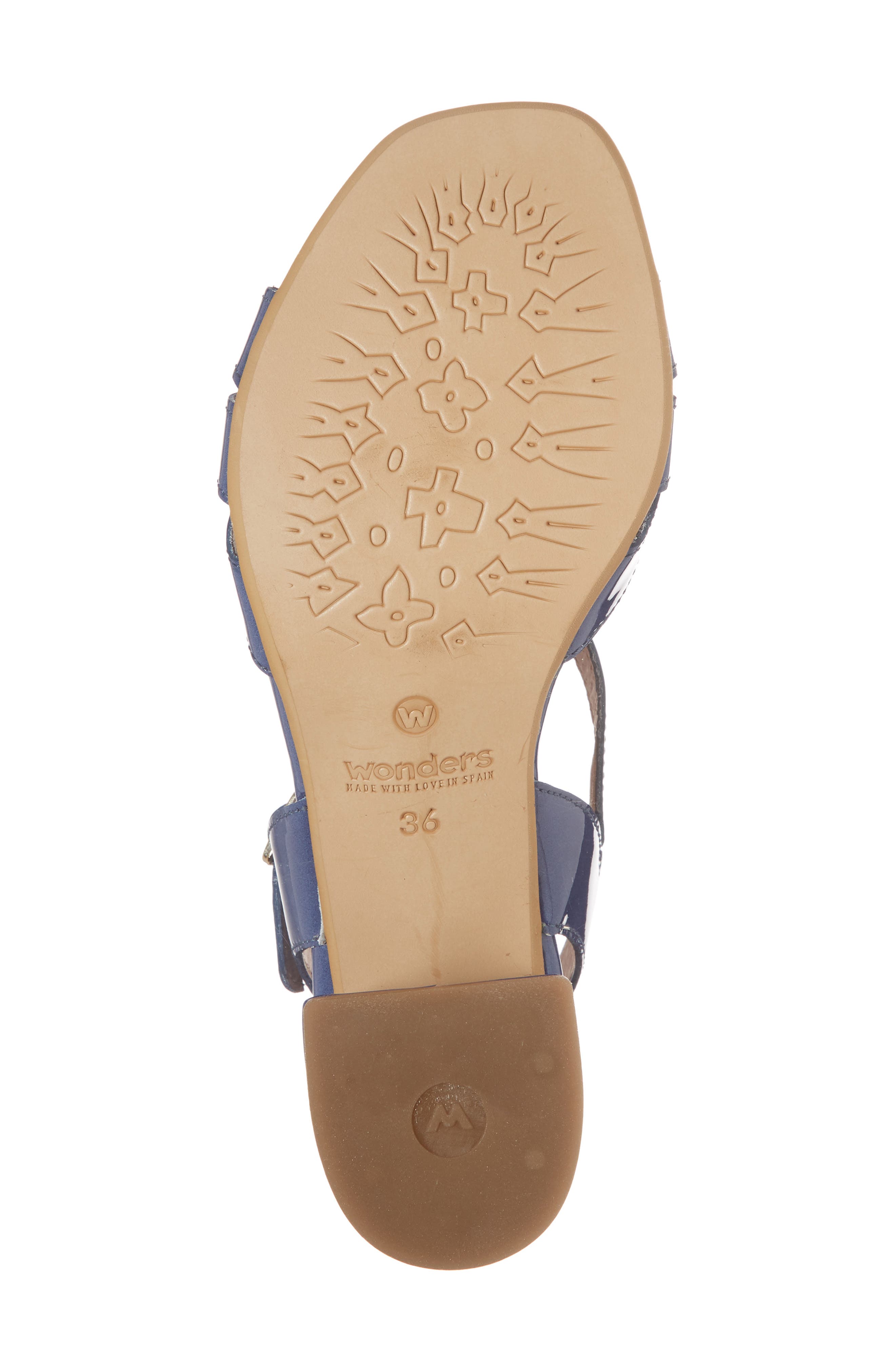 Block Heel Sandal, Alternate, color, JEAN PATENT LEATHER