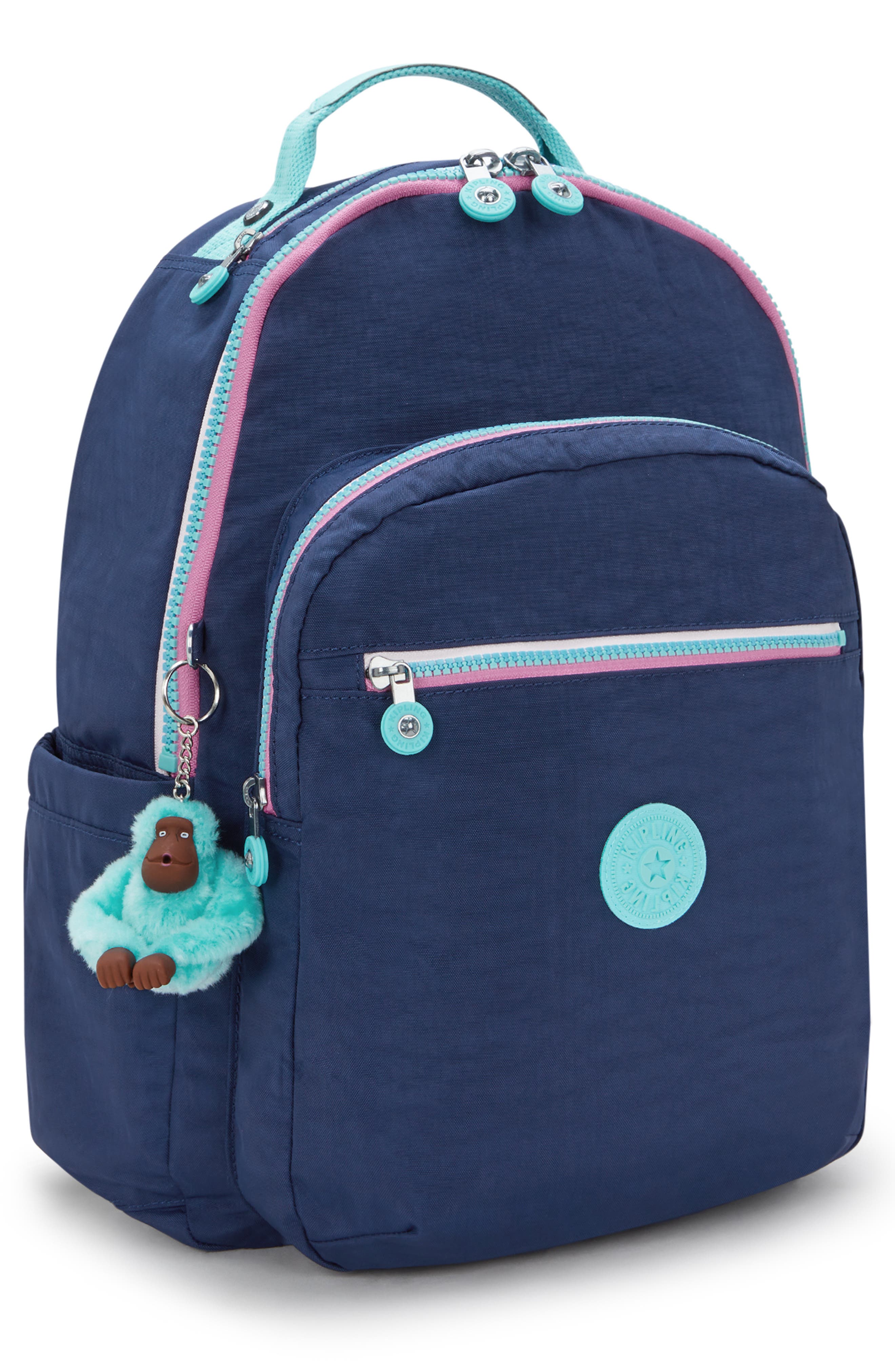 Kipling Kids' Seoul Backpack, Alternate, color, Resort Navy