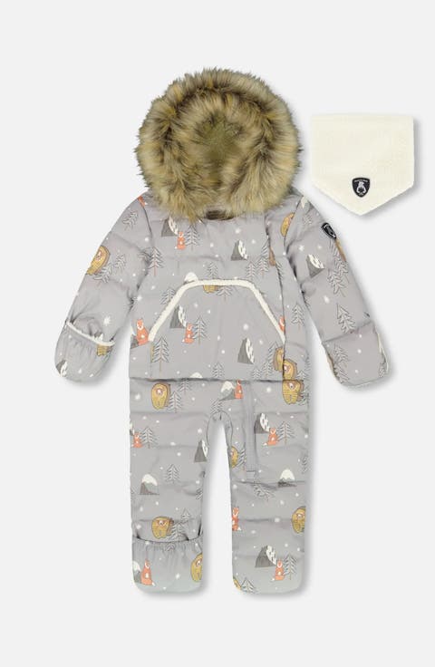 One-Piece Snug Snowsuit Designed for Car Seat Bear (Baby)