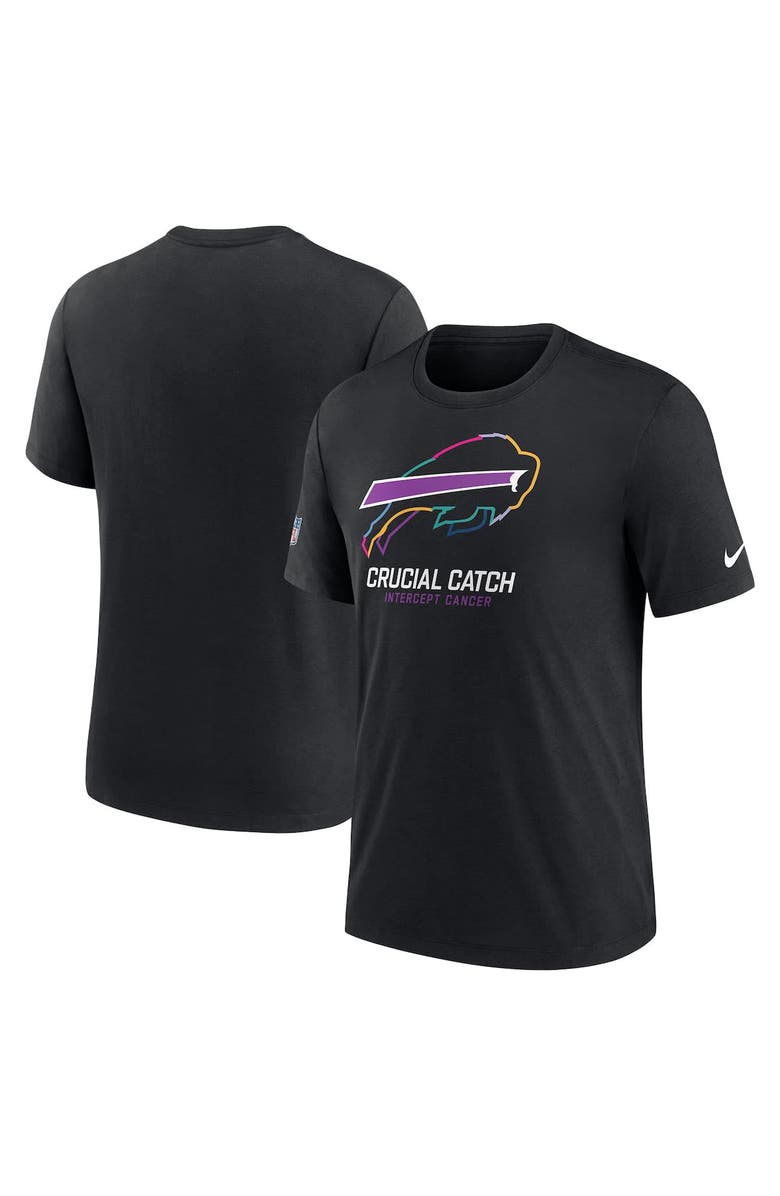 Nike Men's Nike Black Buffalo Bills 2024 NFL Crucial Catch T-Shirt, Alternate, color, 