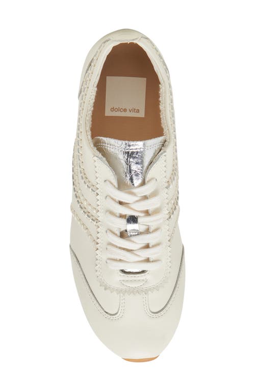 Dolce Vita Delaney Sneaker In Off White Leather