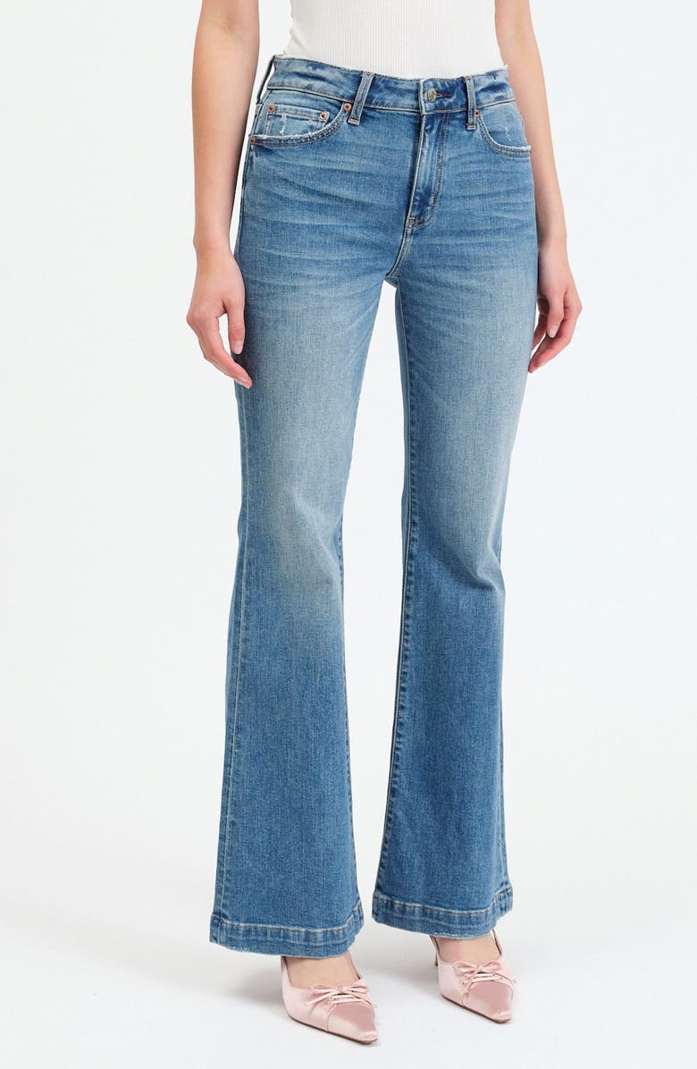 DAZE The Heartbreaker Flare Jeans, Alternate, color, Text Me