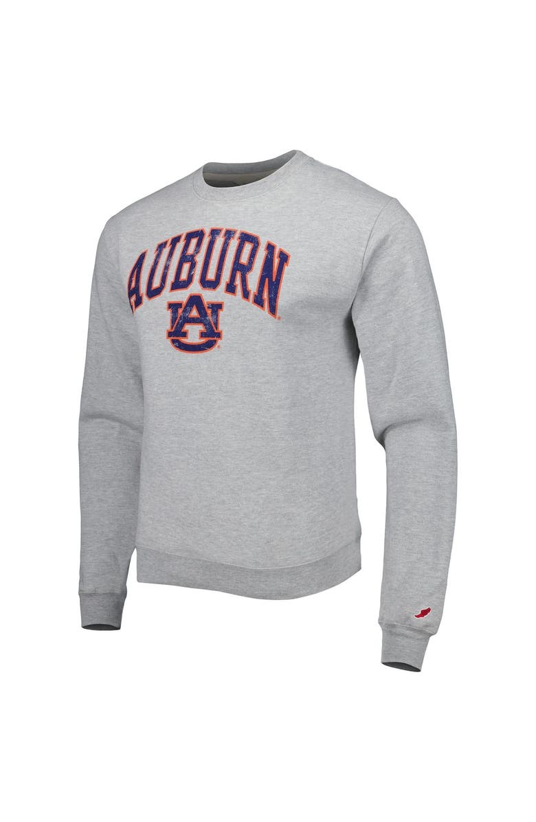 LEAGUE COLLEGIATE WEAR Men's League Collegiate Wear Gray Auburn Tigers 1965 Arch Essential Lightweight Pullover Sweatshirt, Alternate, color, Gray