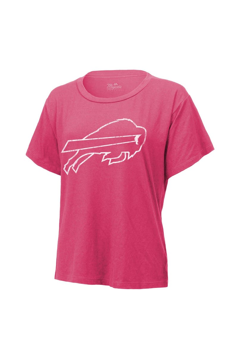 Majestic Threads Women's Majestic Threads Josh Allen Pink Buffalo Bills Name & Number T-Shirt, Alternate, color, Pink