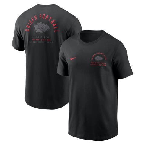 Men's Nike Black Kansas City Chiefs Split Logo T-Shirt