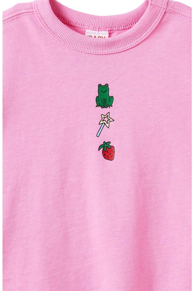 Baby Essential Short Sleeve Graphic Tee, Main, color, Strawberry Milk Frog