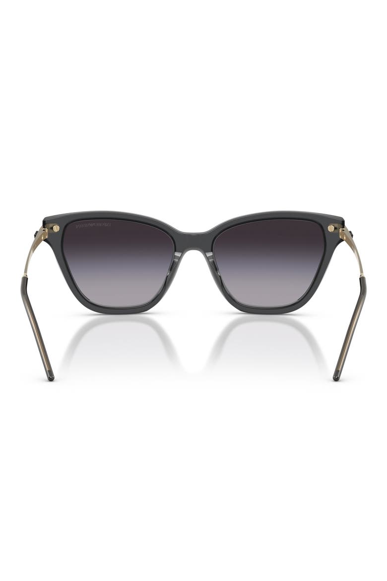 56mm Gradient Cat Eye Sunglasses, Alternate, color, OPAL GREY / GREY GRADIENT