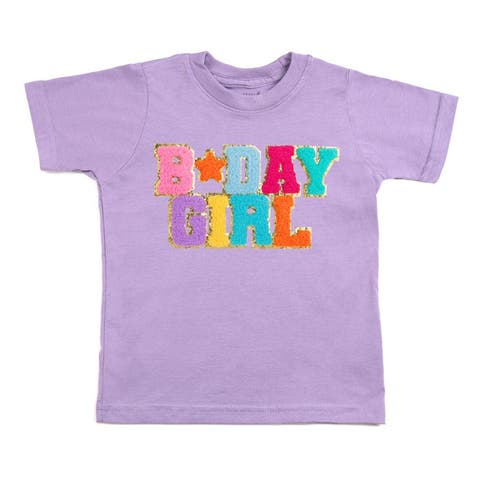 Birthday Girl Patch Short Sleeve T-Shirt
