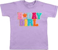 Sweet Wink Birthday Girl Patch Short Sleeve T-Shirt