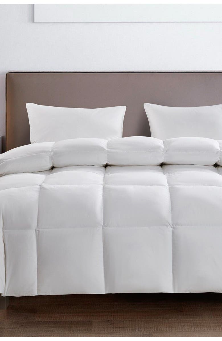 BLUE RIDGE HOME FASHIONS Serta 233TC Year Round Warmth Goose Feather & Goose Down Fiber Comforter, Alternate, color, White