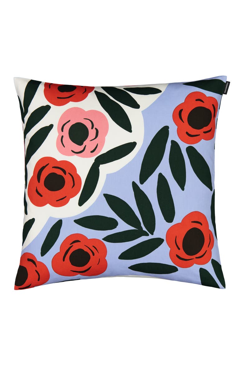 Ruukku Cushion Cover, Main, color, LIGHT BLUE/ RED/ DARK GREEN