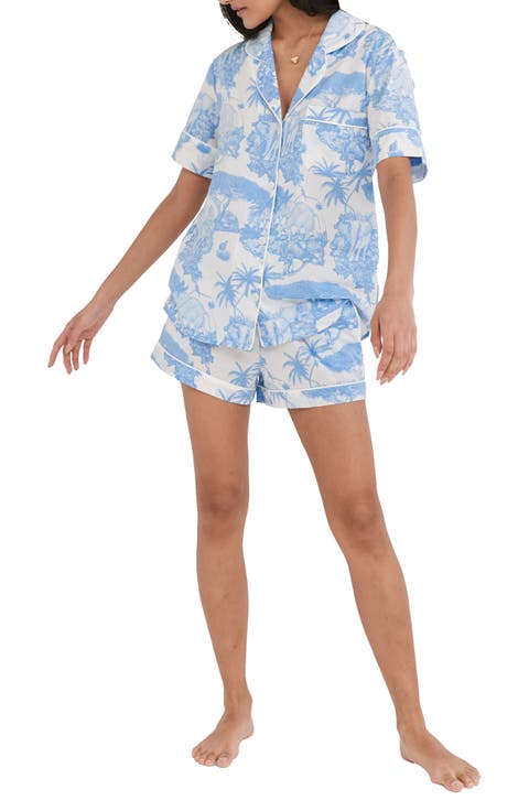 Print Cotton Short Pajamas