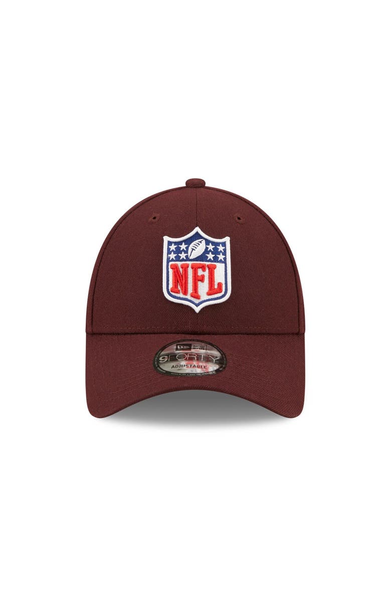 New Era Men's New Era Maroon NFL Shield Logo 9FORTY Adjustable Hat, Alternate, color,