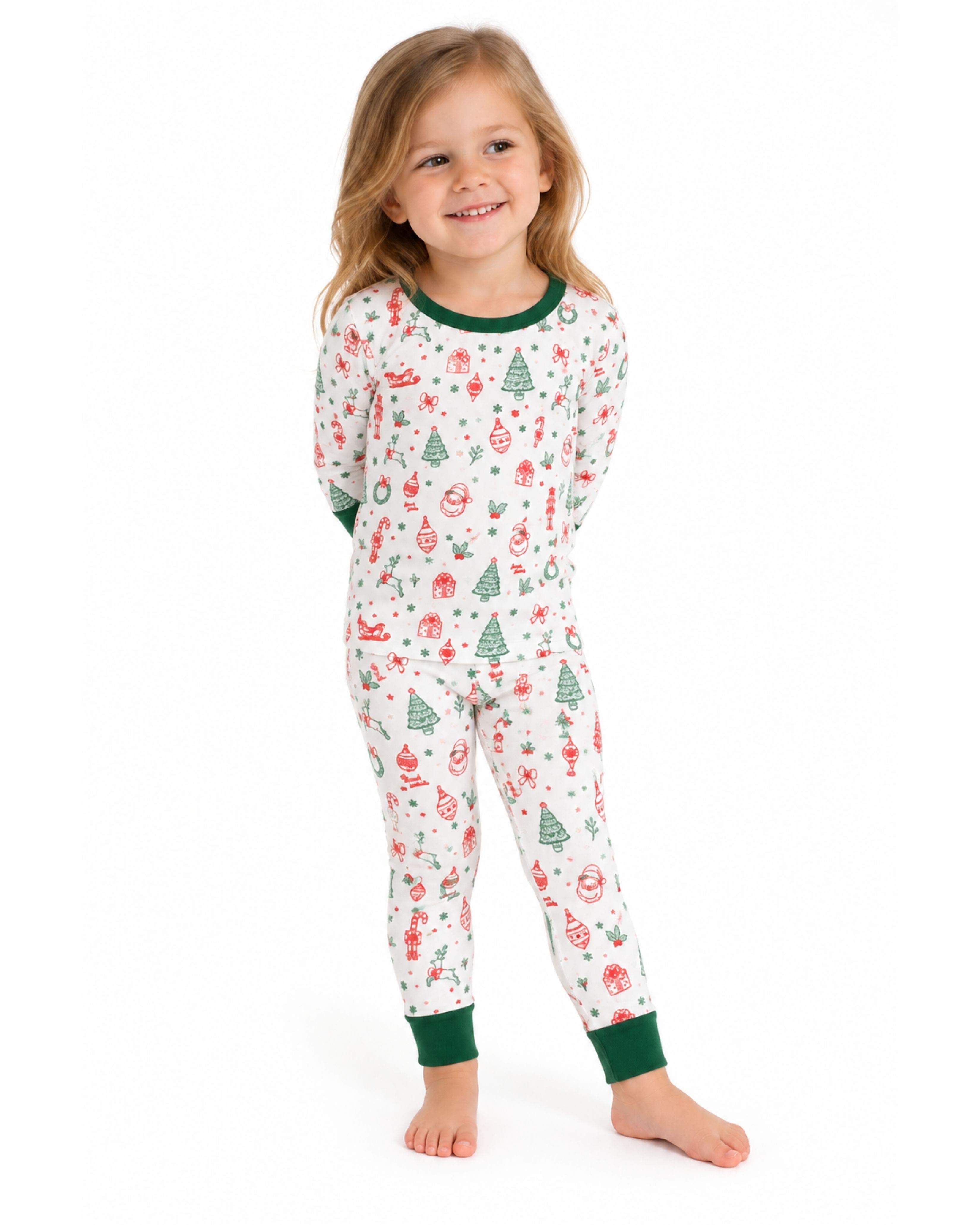 Bits & Bows Dear Santa Two-piece Pajama Set (baby) | Nordstrom