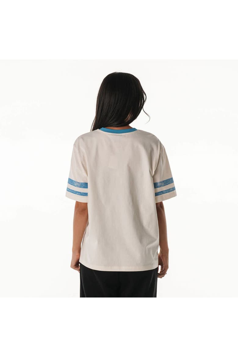 Women's The Wild Collective  Cream Detroit Lions Vintage Drop Shoulder Oversized Boyfriend T-Shirt, Alternate, color, Cream