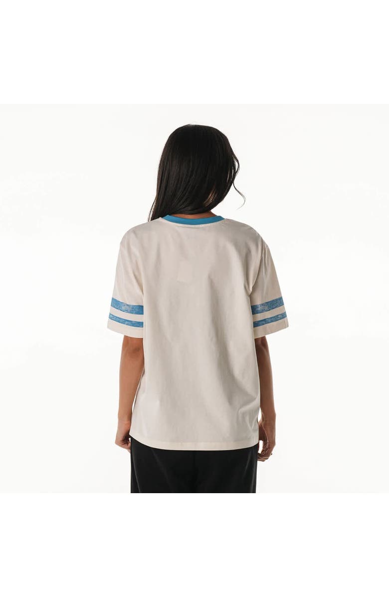 THE WILD COLLECTIVE Women's The Wild Collective Cream Detroit Lions Vintage Drop Shoulder Oversized Boyfriend T-Shirt, Alternate, color, Cream