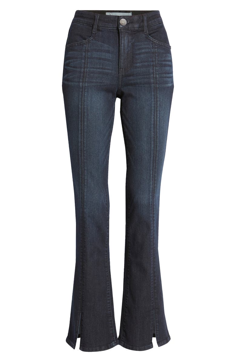 Wit & Wisdom Ab-Solution Itty Bitty High Waist Slit Hem Bootcut Jeans, Alternate, color,