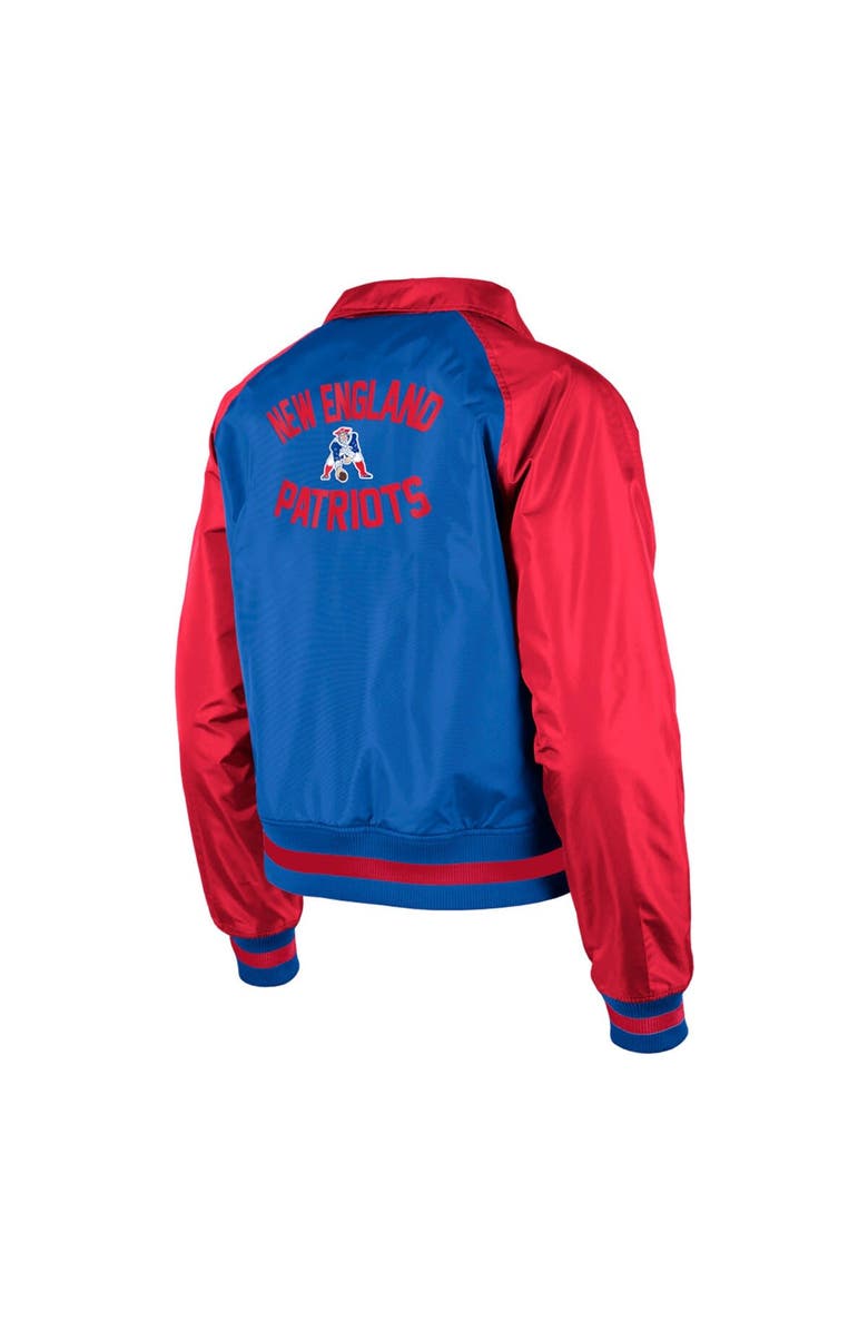 New Era Women's New Era Royal New England Patriots Coaches Raglan Full-Snap Jacket, Alternate, color, Navy