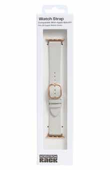 NORDSTROM RACK Leather Apple Watch® Watchband