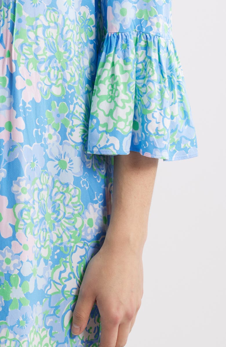 Lilly Pulitzer<sup>®</sup> Danika Pleated Bodice Floral Tunic Dress, Alternate, color, 