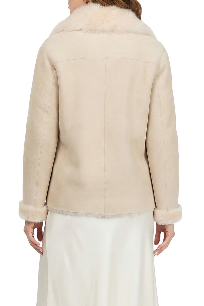 Merino Genuine Shearling Jacket, Alternate, color, IVORY
