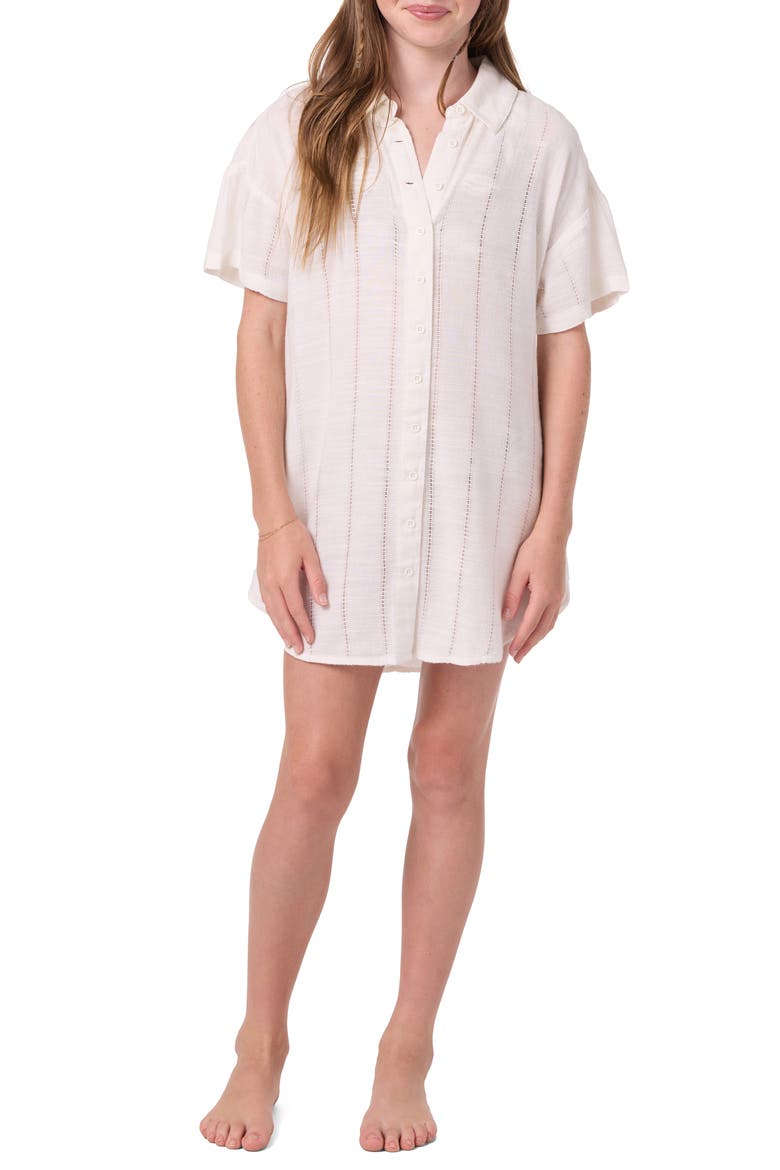 Kids' Kyra Cover-Up Shirt, Alternate, color, VANILLA