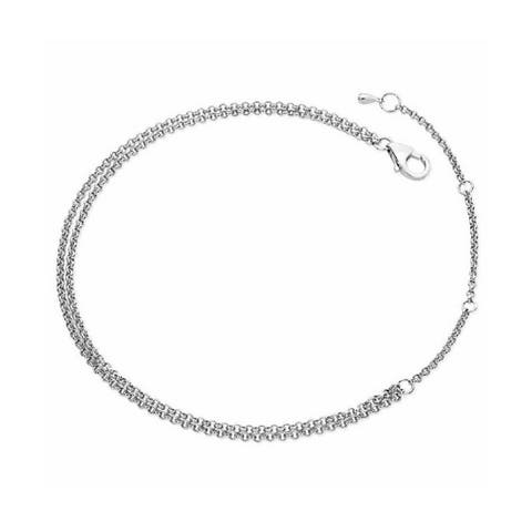 Double Chain Drop Anklet
