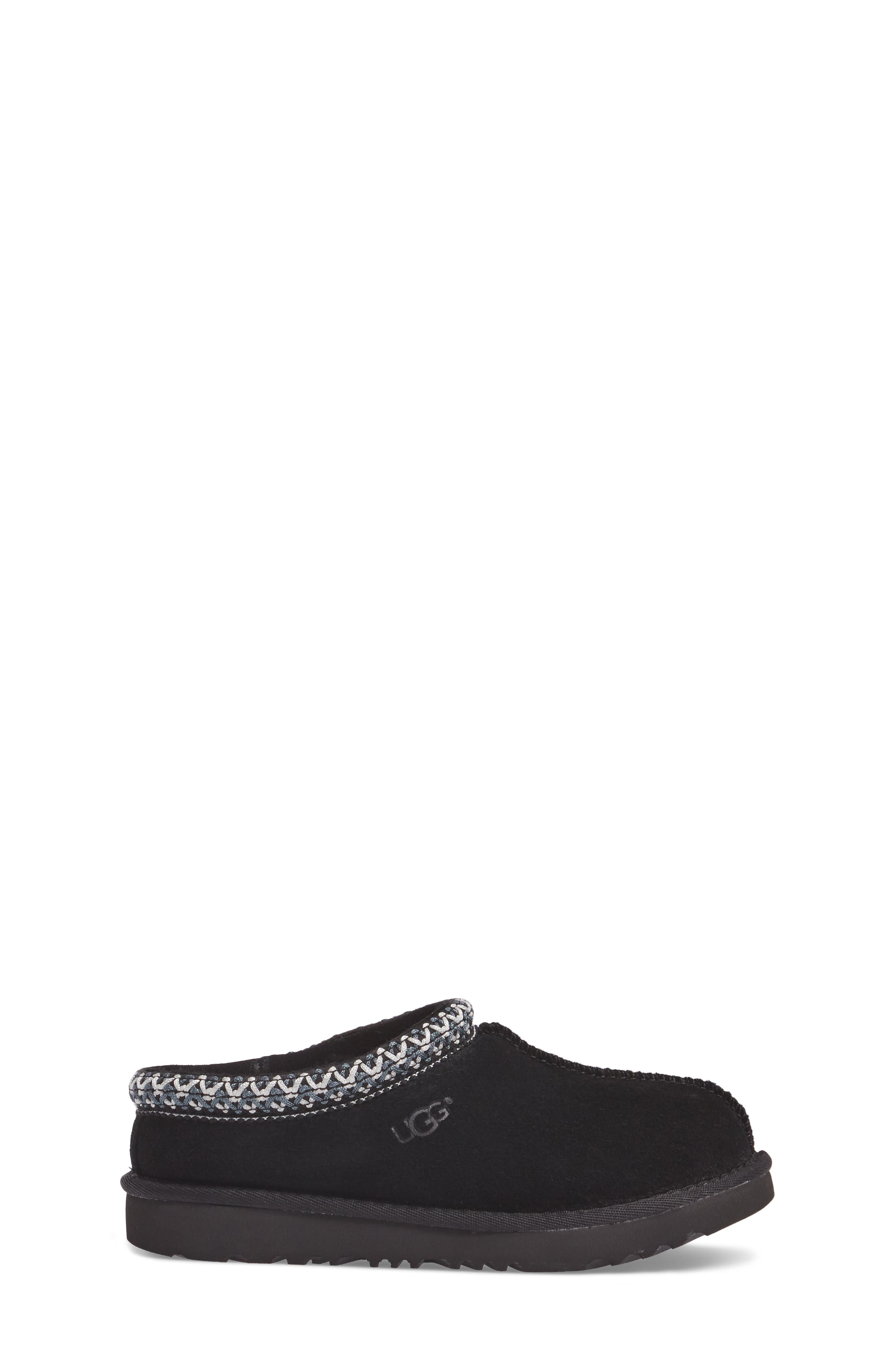 UGG<sup>®</sup> Kids' Tasman II Embroidered Slipper, Alternate, color, Black