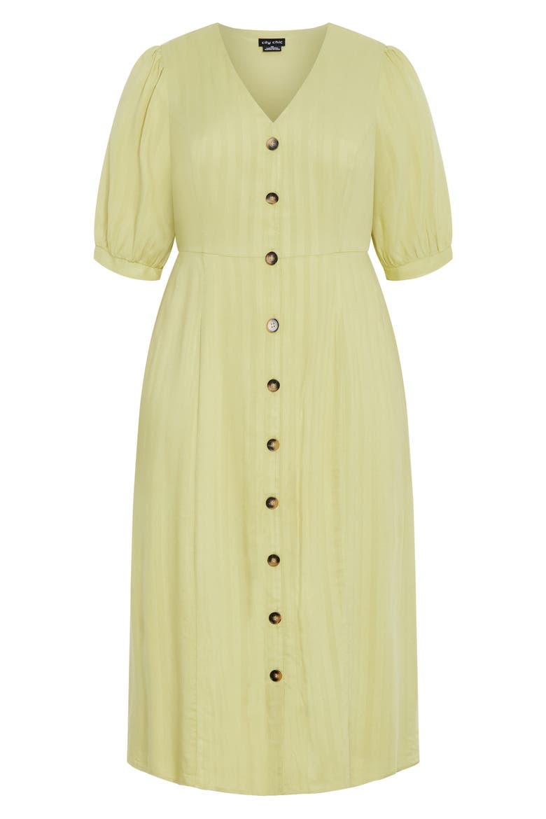 Charli Button-Up Midi Dress, Alternate, color, LIGHT KHAKI